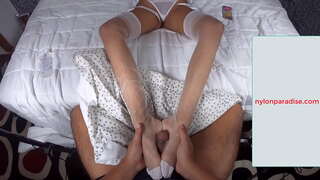 ���ਮ &#039; ਤੇ ਨਾਈਲੋਨ ਪੈਰ ਦੇ ਦੇਤਲ਼ੇ